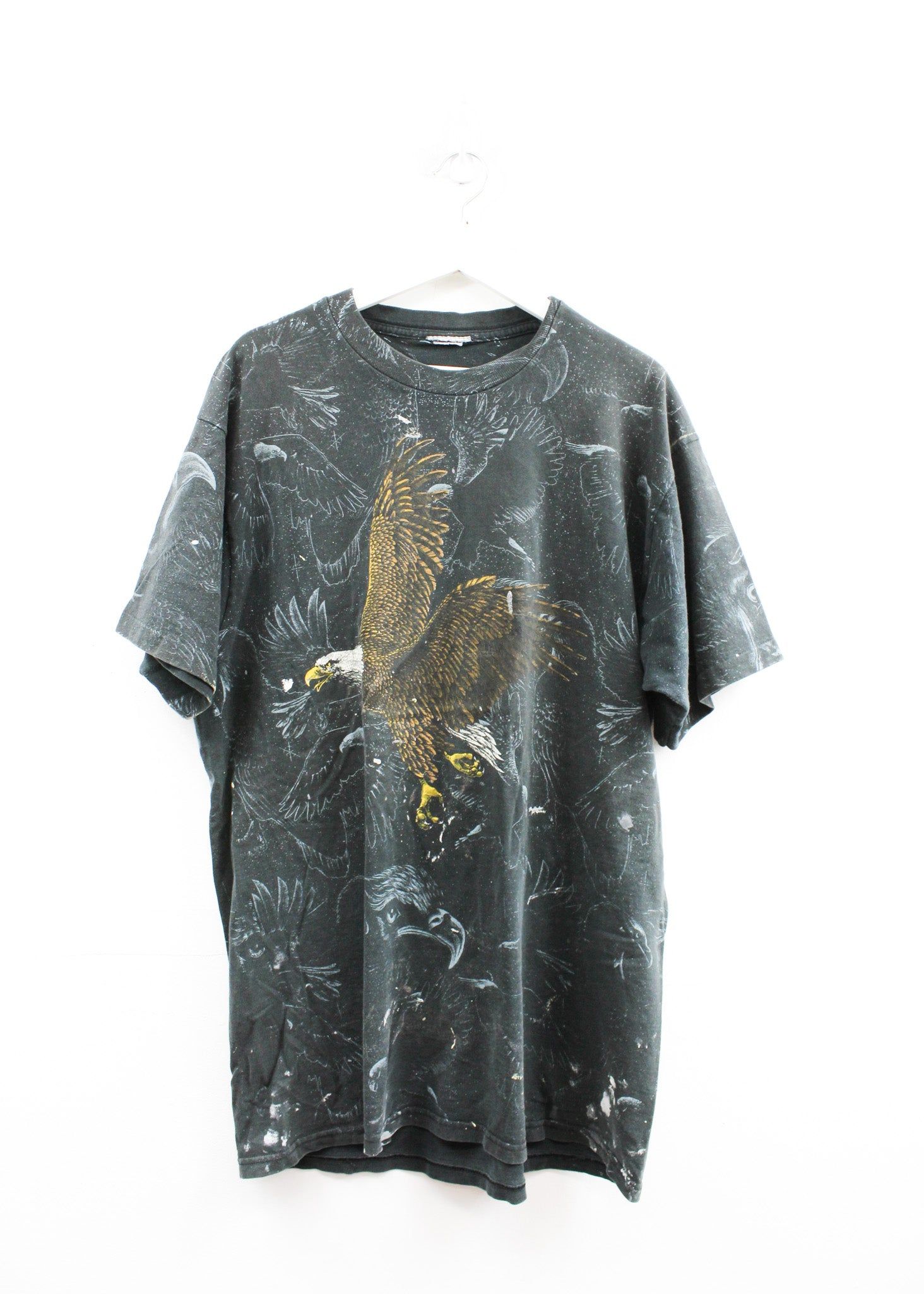Vintage Single Stitch Eagle All Over Print Tee sold by HG Vintage