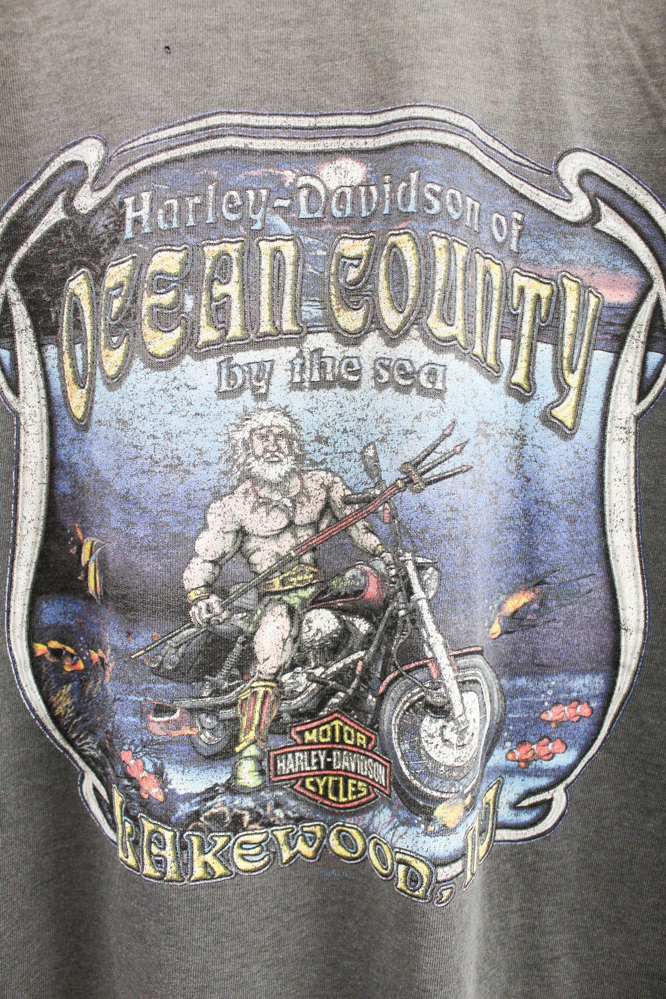 Vintage Harley Davidson Lakewood NJ Poseidon Tee sold by HG Vintage product image thumbnail 4