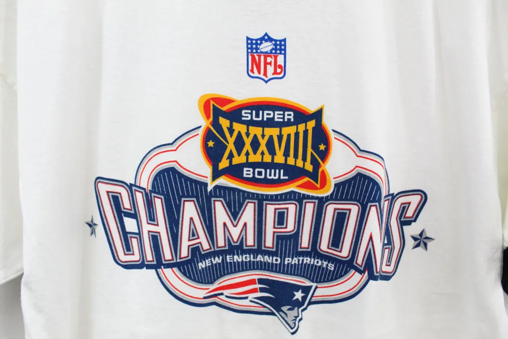Z - 2004 Reebok NFL New England Patriots Super Bowl 38 Champ Ringer Tee sold by HG Vintage product image thumbnail 2