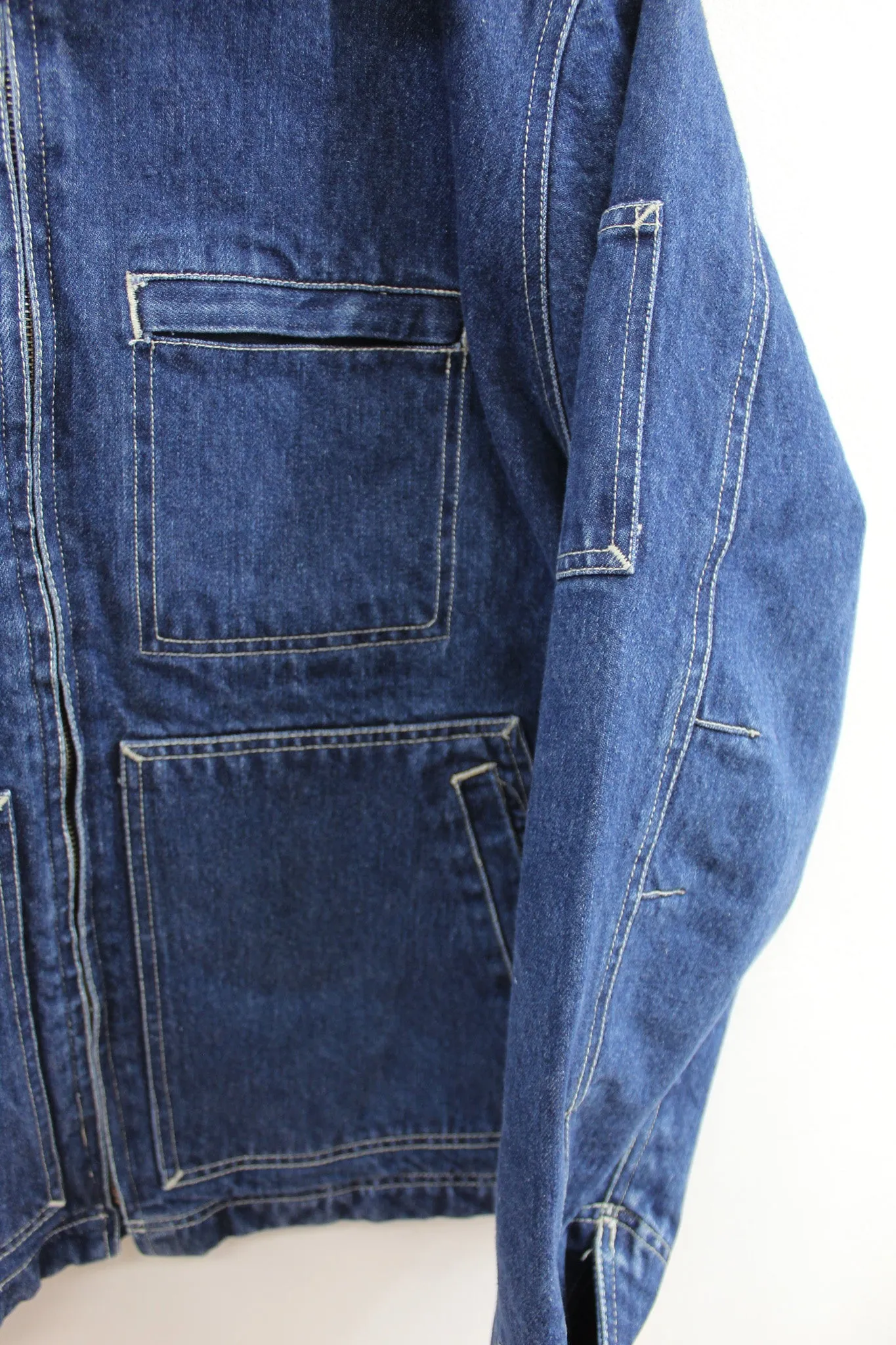 Vintage Gap 90s blanket lined Lined Denim Zip Up Jacket sold by HG Vintage product image thumbnail 2