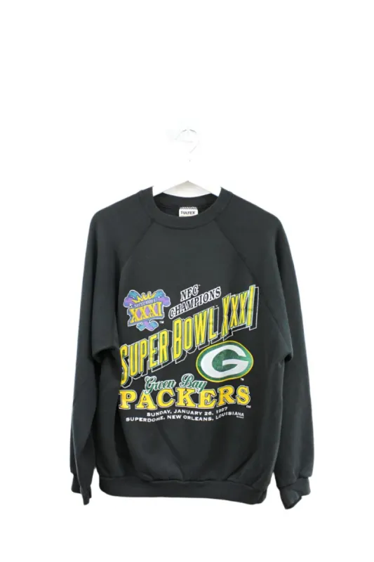 Z- Vintage 1997 Packers NFC Champions Super Bowl 31 NFL Crewneck sold by HG Vintage