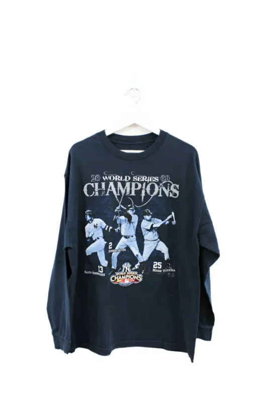 Z - 2009 MLB New York Yankees World Series Champs Long Sleeve Tee sold by HG Vintage