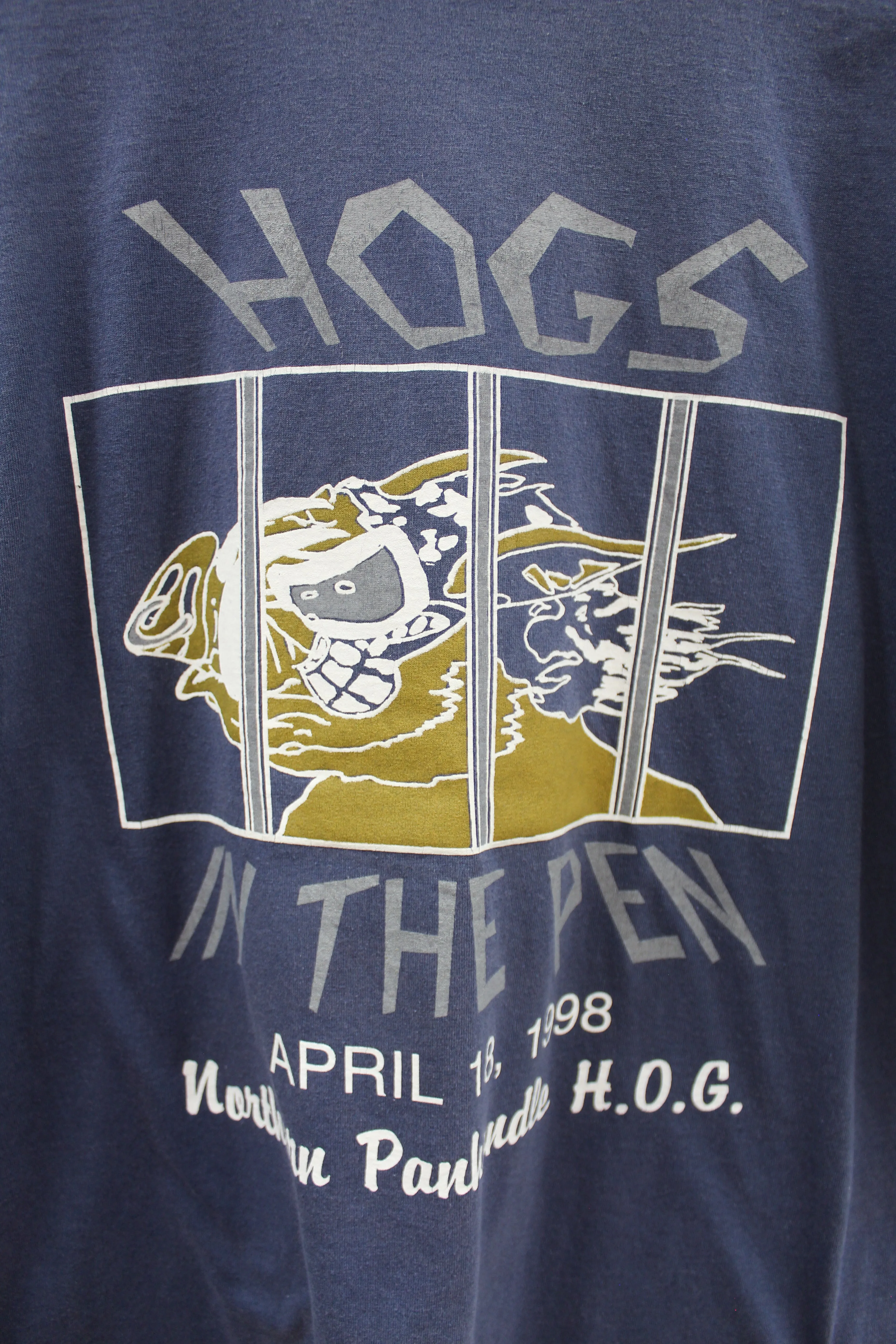 Z - Vintage Single Stitch 1998 Harley Davidson Hog In The Pens Moundsville Wv Fruit Of The Loom Tee sold by HG Vintage product image thumbnail 2