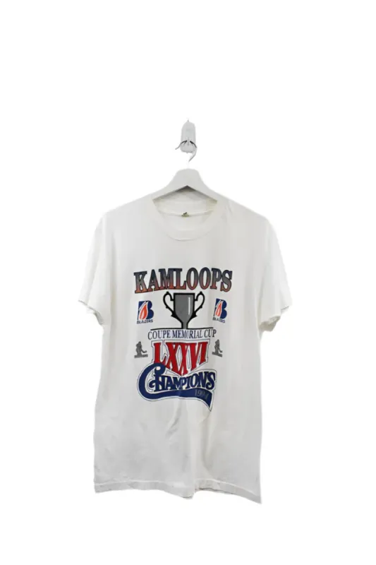 Z- Vintage 1994 Kamloops Blazers Memorial Cup Champs Screen Stars Tag Single Stitch Tee sold by HG Vintage