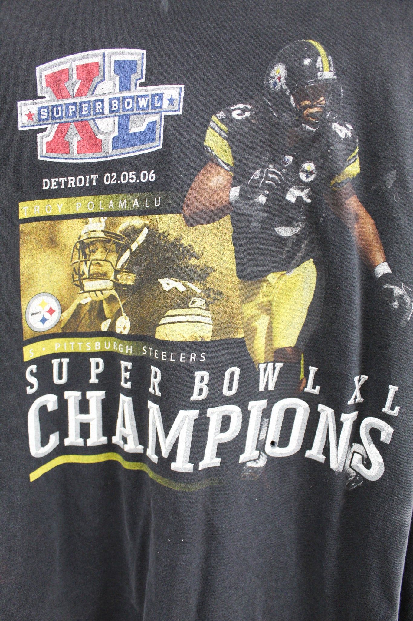Vintage 06' NFL Pittsburgh Steelers Superbowl XL Champ Tee sold by HG Vintage product image thumbnail 2