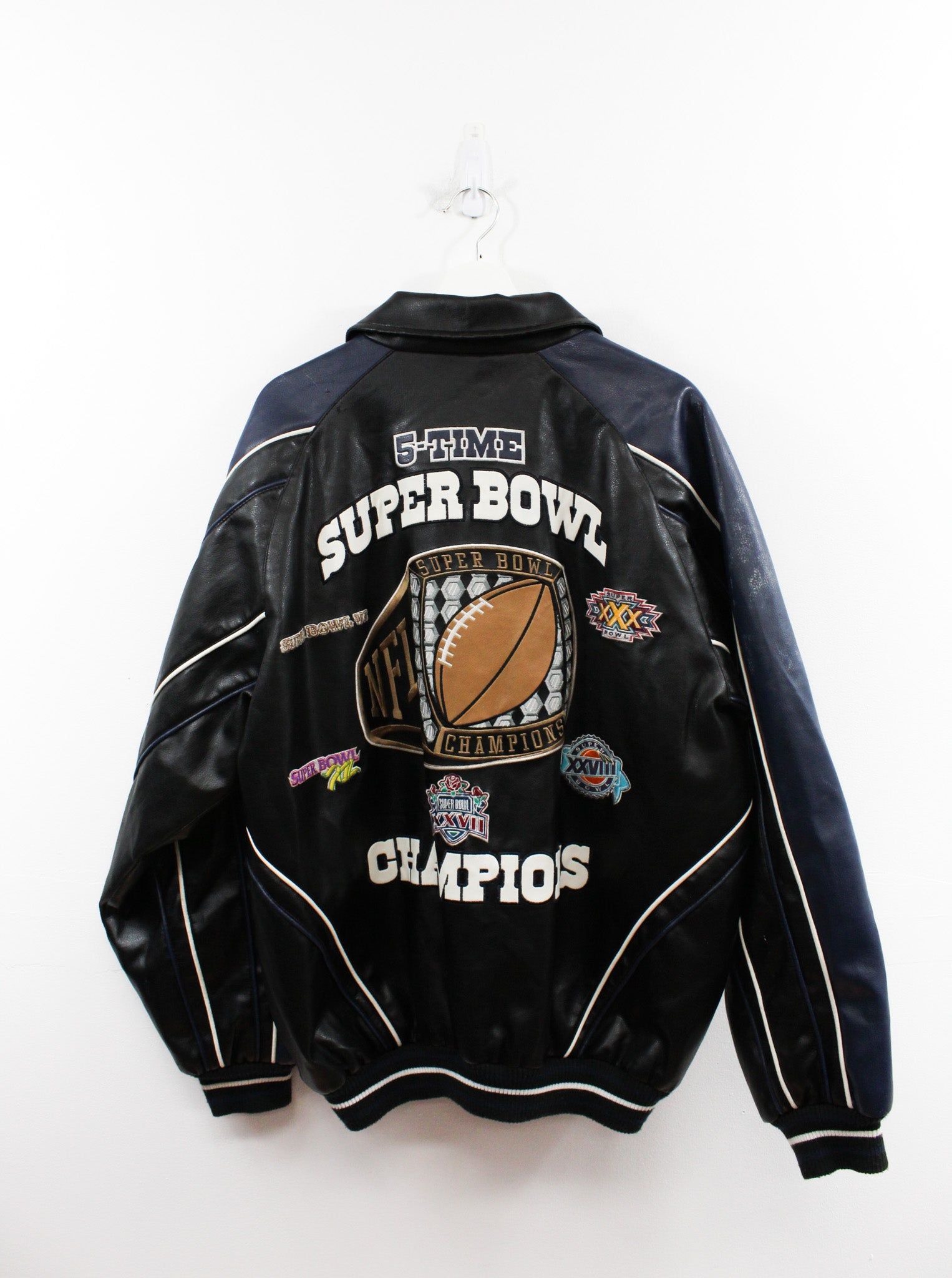 Vintage NFL Dallas Cowboy 5 Times Superbowl Champion Leather Jacket sold by HG Vintage product image thumbnail 5