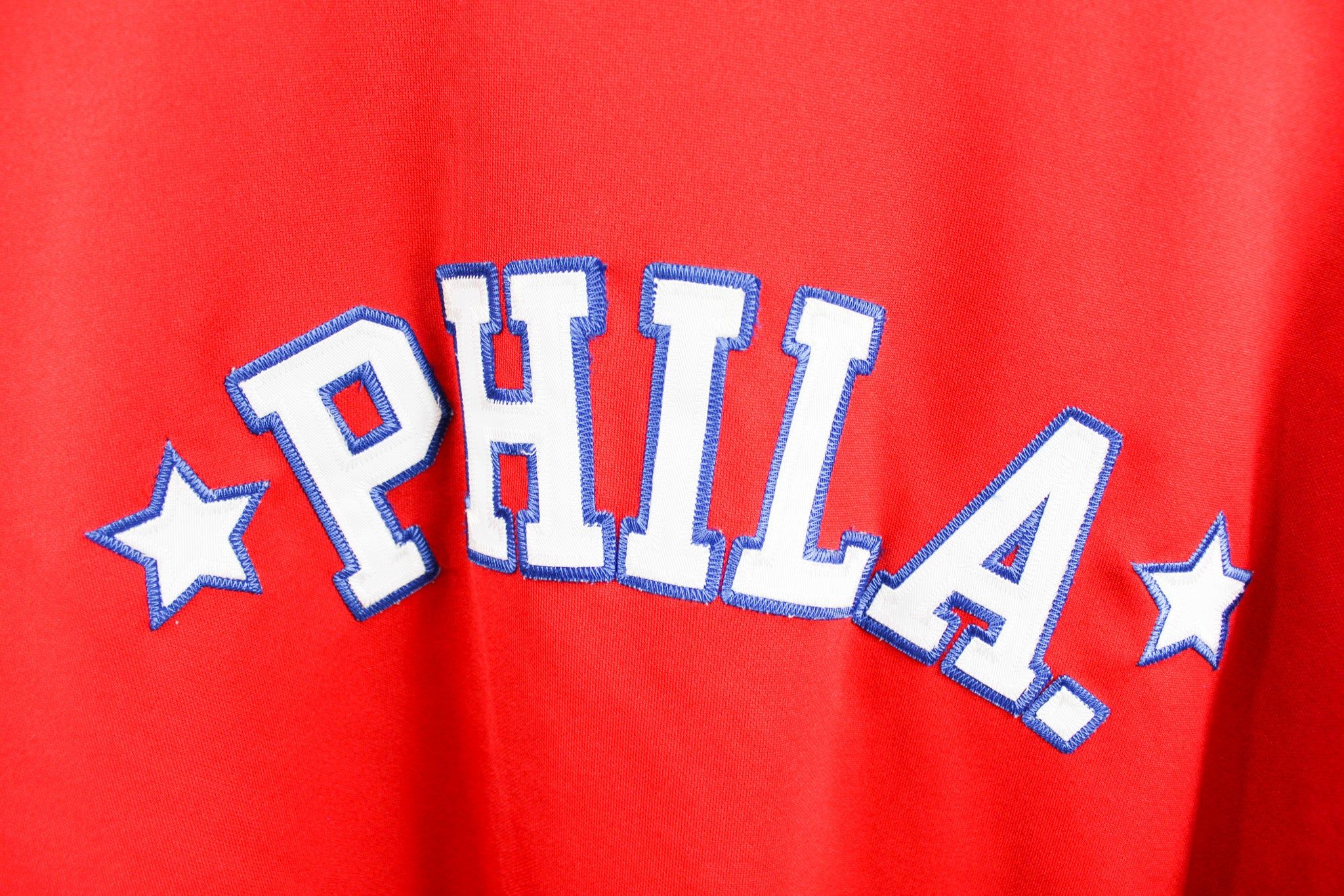 Majestic X NBA Philadelphia 76ers Warm Up Baseball Jersey sold by HG Vintage product image thumbnail 4