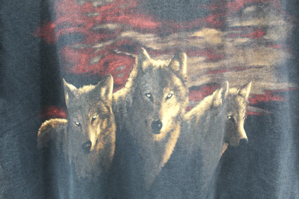 Z- Vintage Three Wolves Staring Natural Wonders Tee sold by HG Vintage product image thumbnail 2