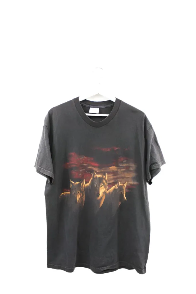 Z- Vintage Three Wolves Staring Natural Wonders Tee sold by HG Vintage