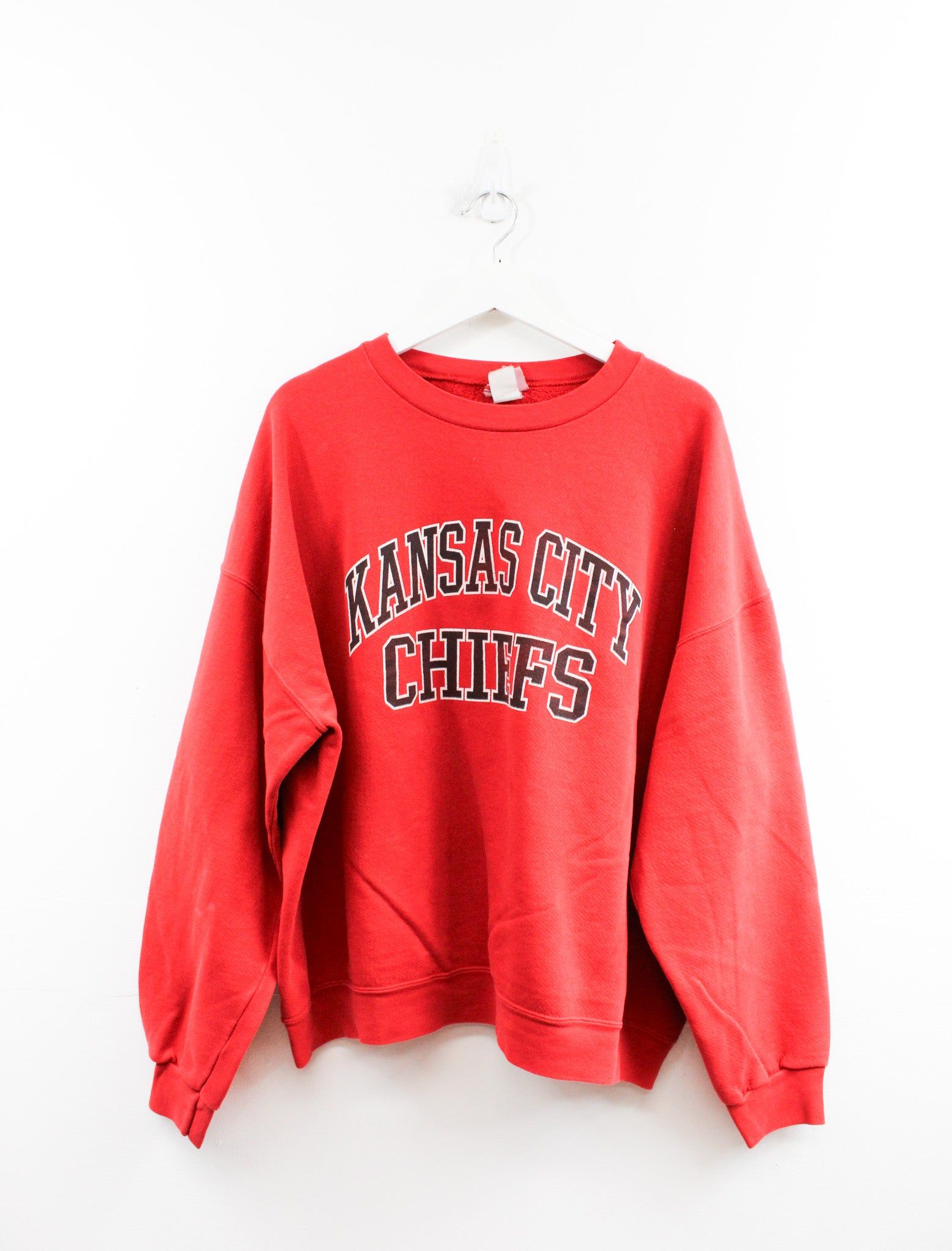 Vintage NFL Kansas City Chief Script Crewneck sold by HG Vintage