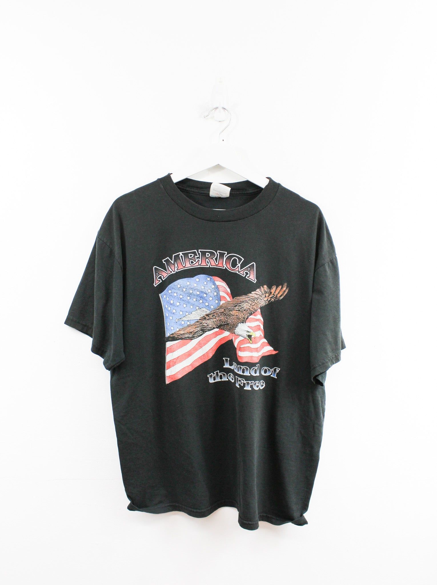 Eagle & American Flag Land OF The Free Tee sold by HG Vintage