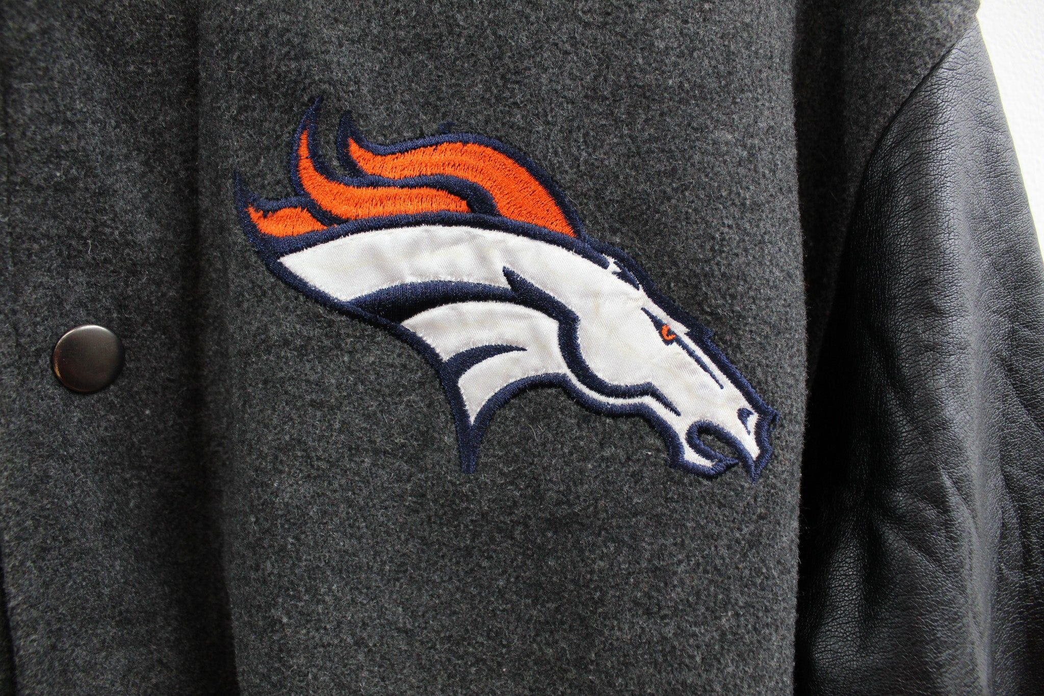 Vintage NFL Denver Broncos Zip Up Varsity Jacket sold by HG Vintage product image thumbnail 2