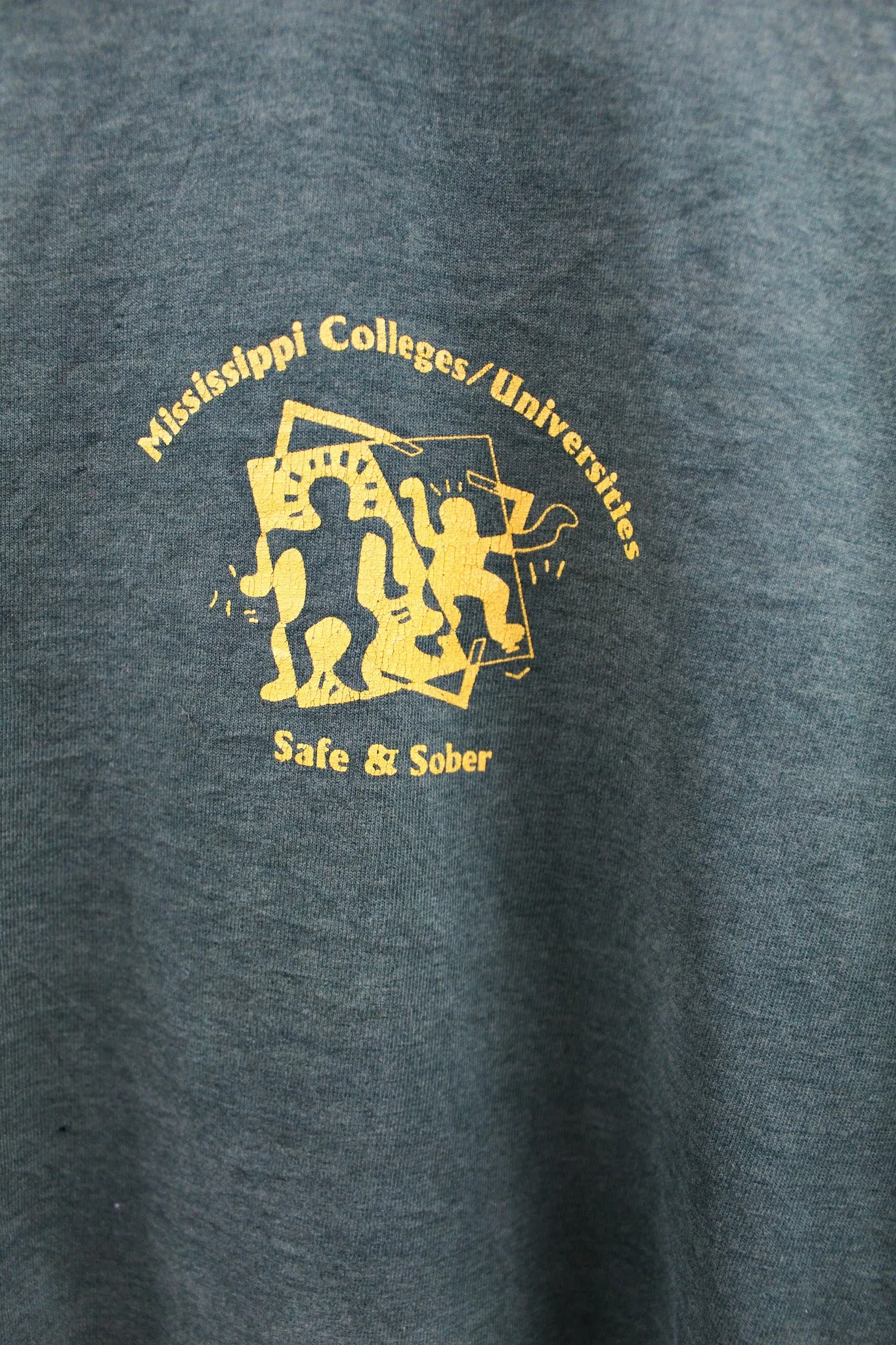 X - Vintage 1995 Mississippi College Safe & Sober Long Sleeve Tee sold by HG Vintage product image thumbnail 2