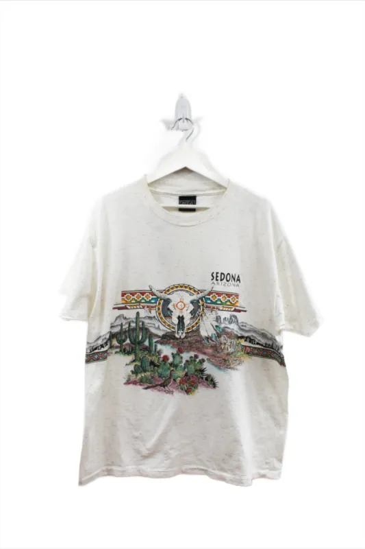 Z - Vintage Single Stitch Sedona Arizona Desert & Pattern Graphic Tee sold by HG Vintage