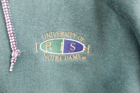 Vintage Notre Dame Embroidered Hoodie sold by HG Vintage