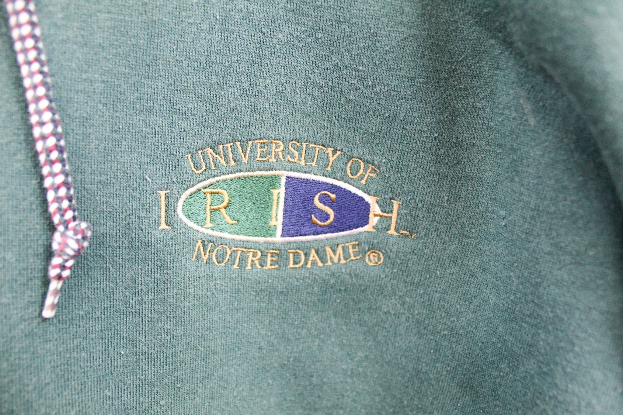 Vintage Notre Dame Embroidered Hoodie sold by HG Vintage product image thumbnail 2