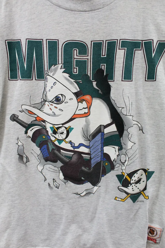 Z- Vintage Mighty Ducks Mascot Cartoon Nutmeg NHL Single Stitch Tee sold by HG Vintage product image thumbnail 2