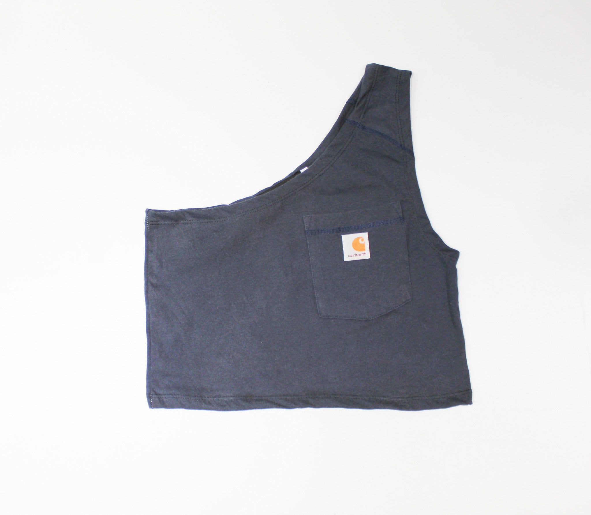 Haus Of Mojo Vintage Reworked Carhartt One Shoulder Cropped Top sold by HG Vintage