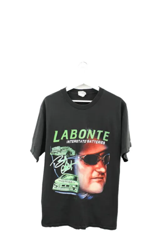 Z- Vintage 2002 Nascar Bobby Labonte Interstate Batteries Picture Chase Athletics Tee sold by HG Vintage