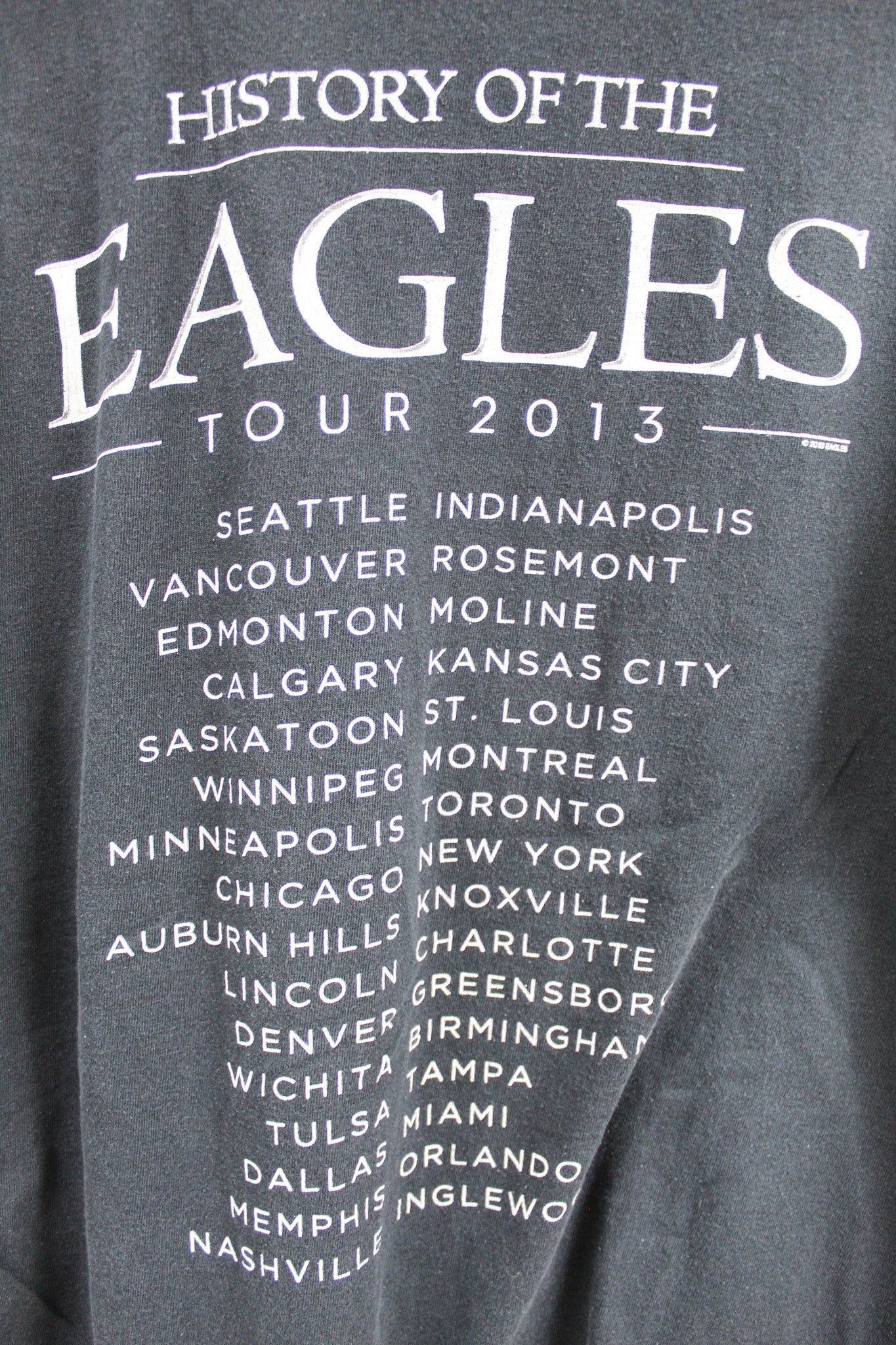 The Eagles 2013 Tour Tee sold by HG Vintage product image thumbnail 4