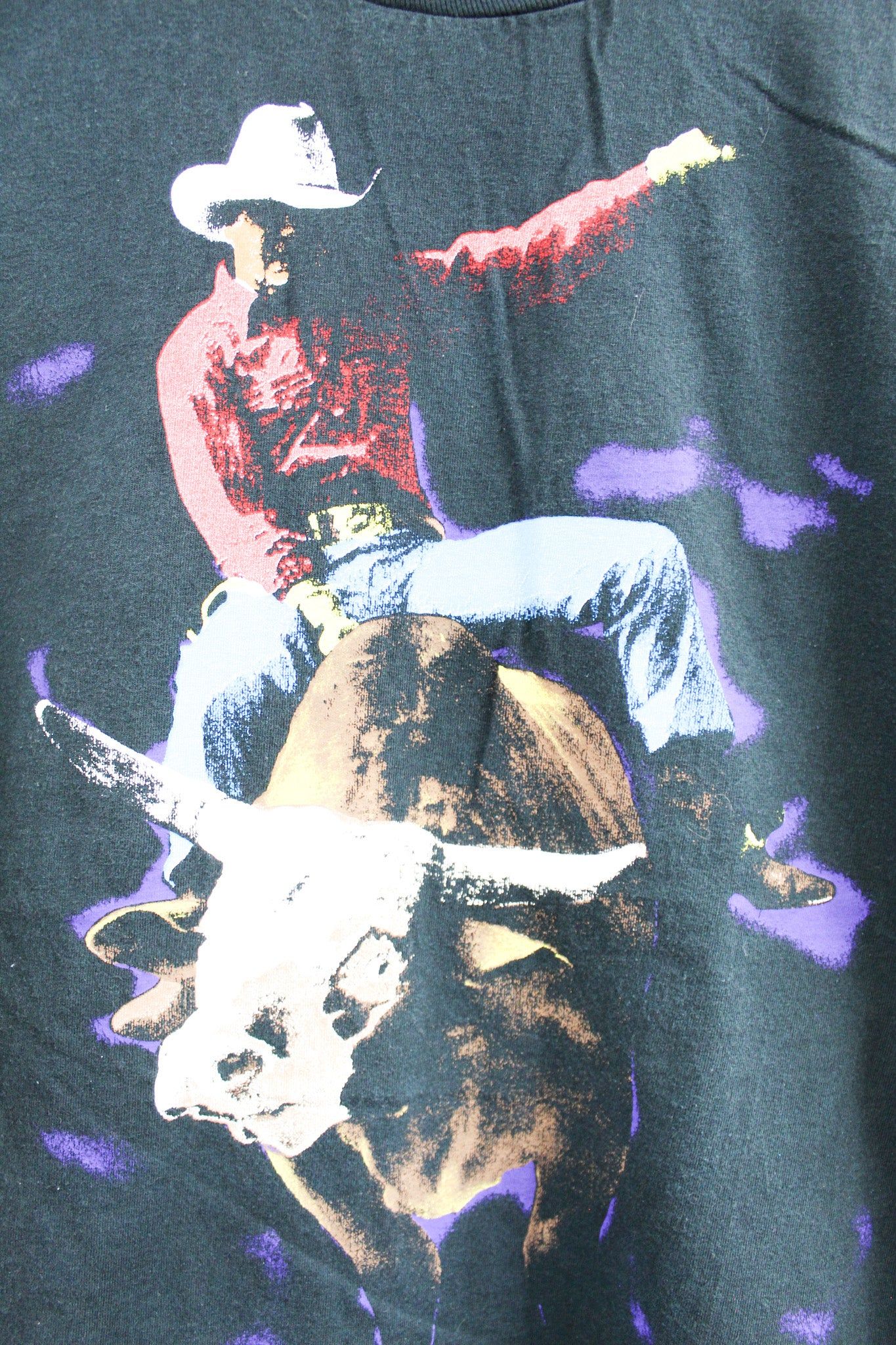 Vintage Cowboy On Bull Graphic Tee sold by HG Vintage product image thumbnail 2