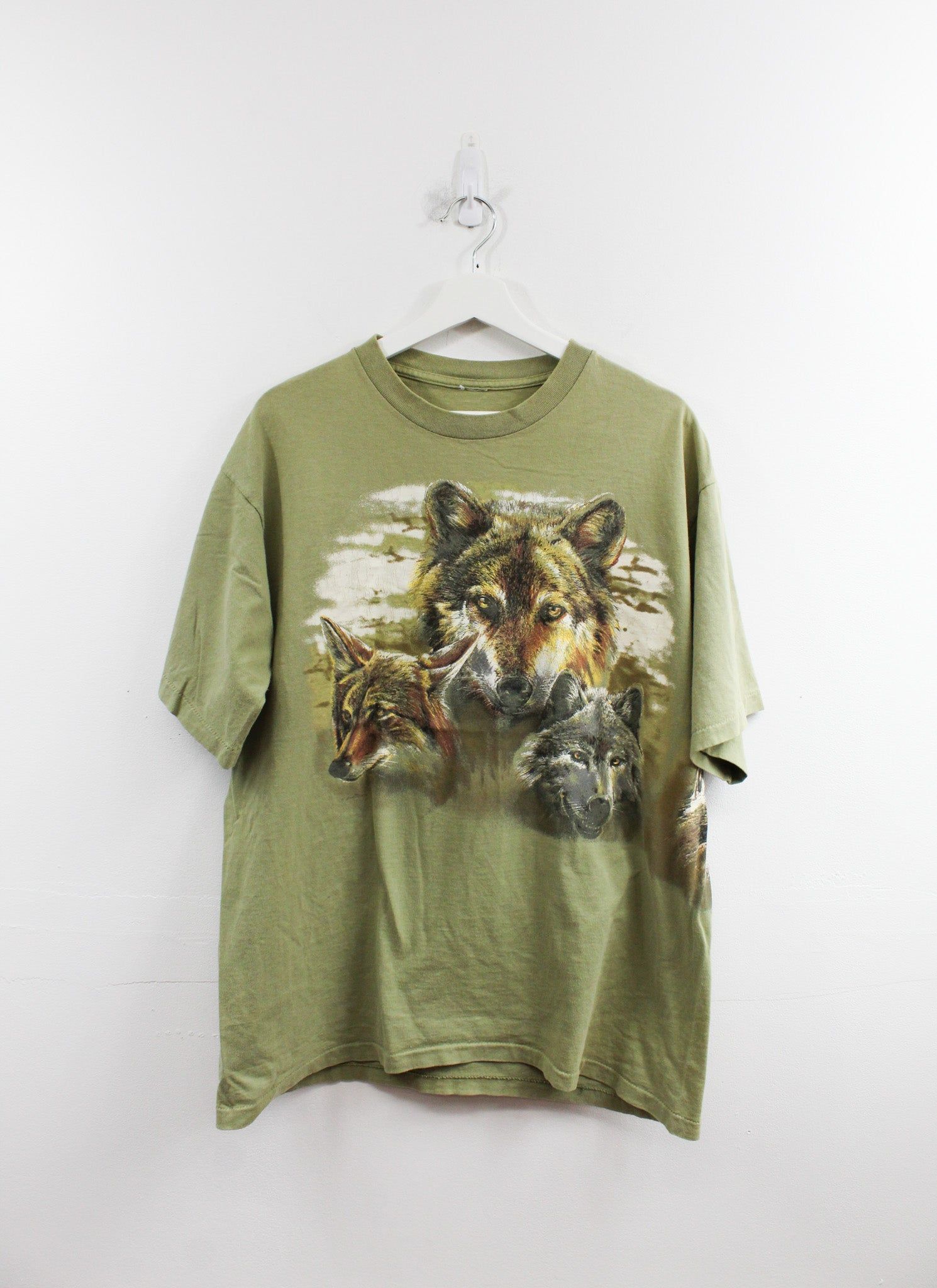 Vintage Wolves & Foxes Graphic Tee sold by HG Vintage