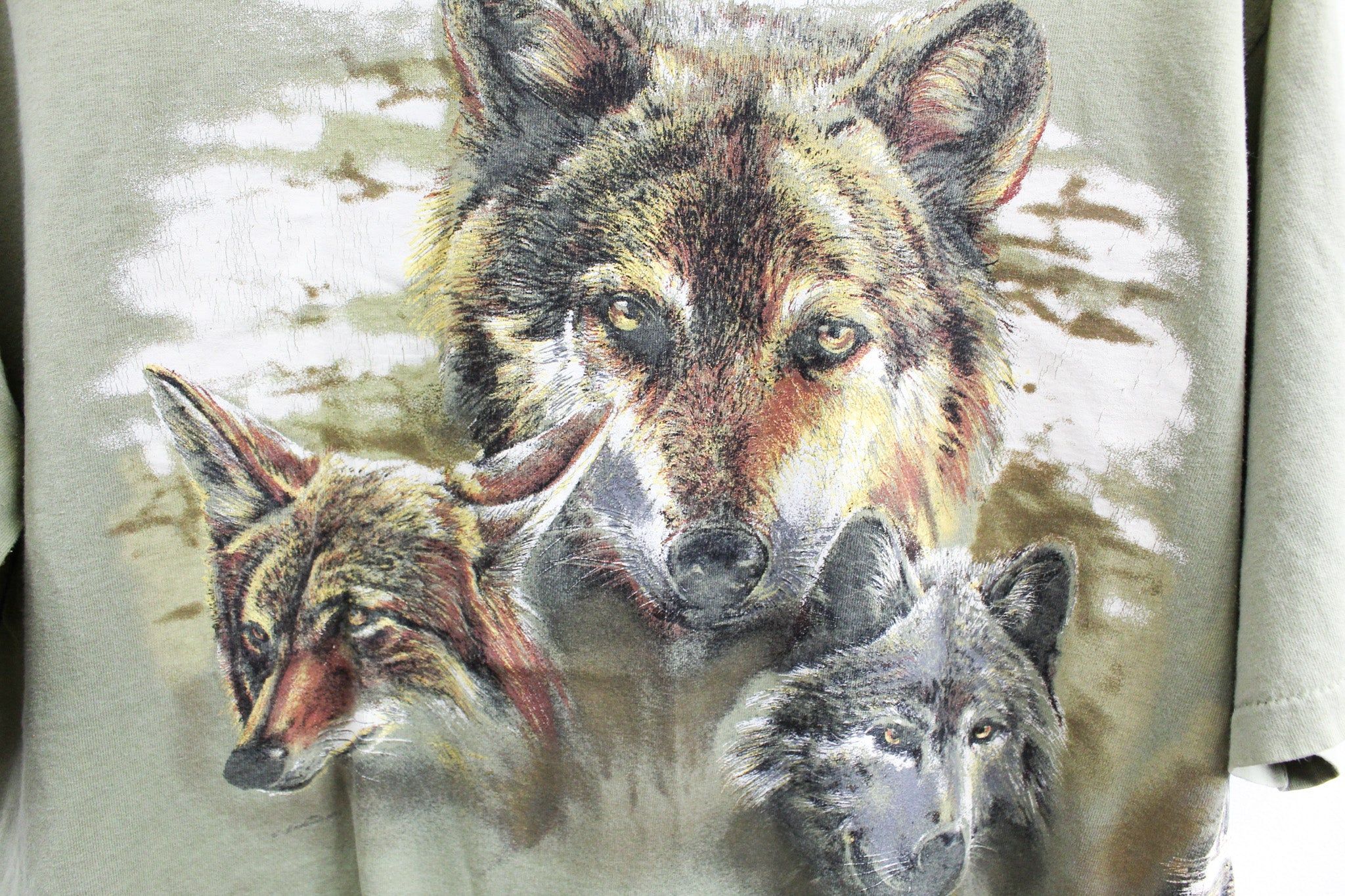 Vintage Wolves & Foxes Graphic Tee sold by HG Vintage product image thumbnail 2