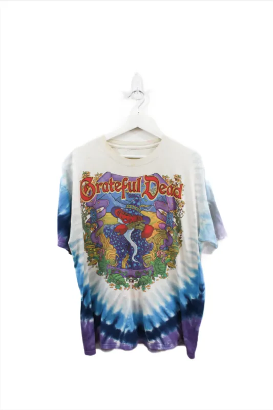 X- Vintage 2000 Grateful Dead Bear Wizard Tie Dye Tee sold by HG Vintage