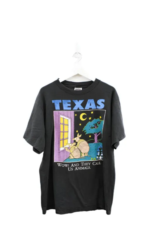 Z - Vintage Texas Armadillos They Call Us Animals! Graphic Tee sold by HG Vintage