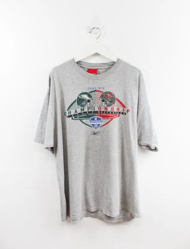 Vintage NFL 2002 Eagles Vs Buccaneers NFC Game Tee sold by HG Vintage