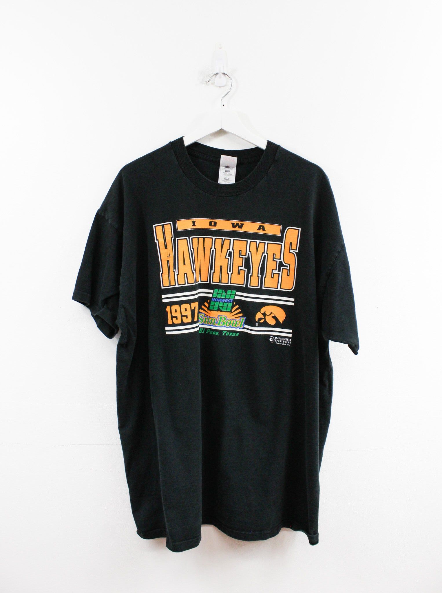 Vintage 97' Iowa Hawkeyes Sun Bowl Tee sold by HG Vintage