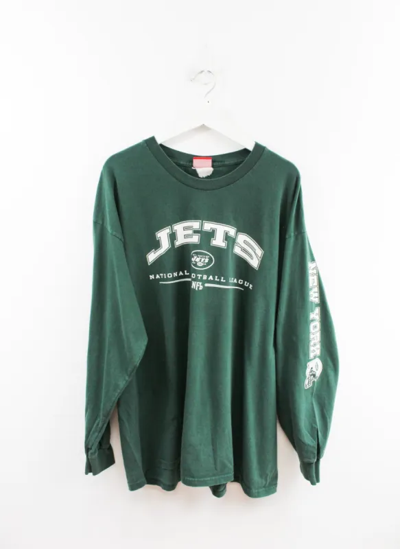 NFL New York Jets Logo Long Sleeve Tee sold by HG Vintage