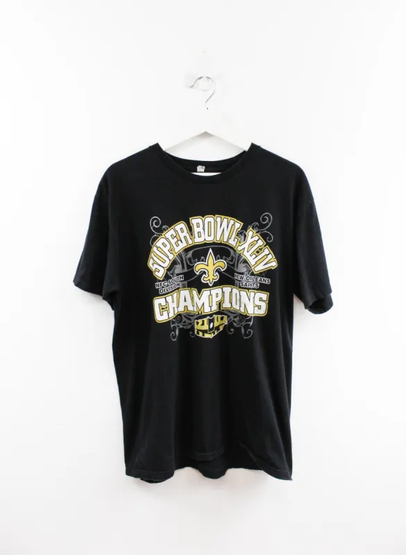 NFL 2010 Superbowl New Orleans Saints Champ Tee sold by HG Vintage