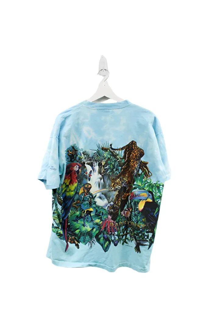 Z- Vintage Buffalo Zoo Rain Forest Animal Signal Sport Tag Single Stitch Tee sold by HG Vintage product image thumbnail 5