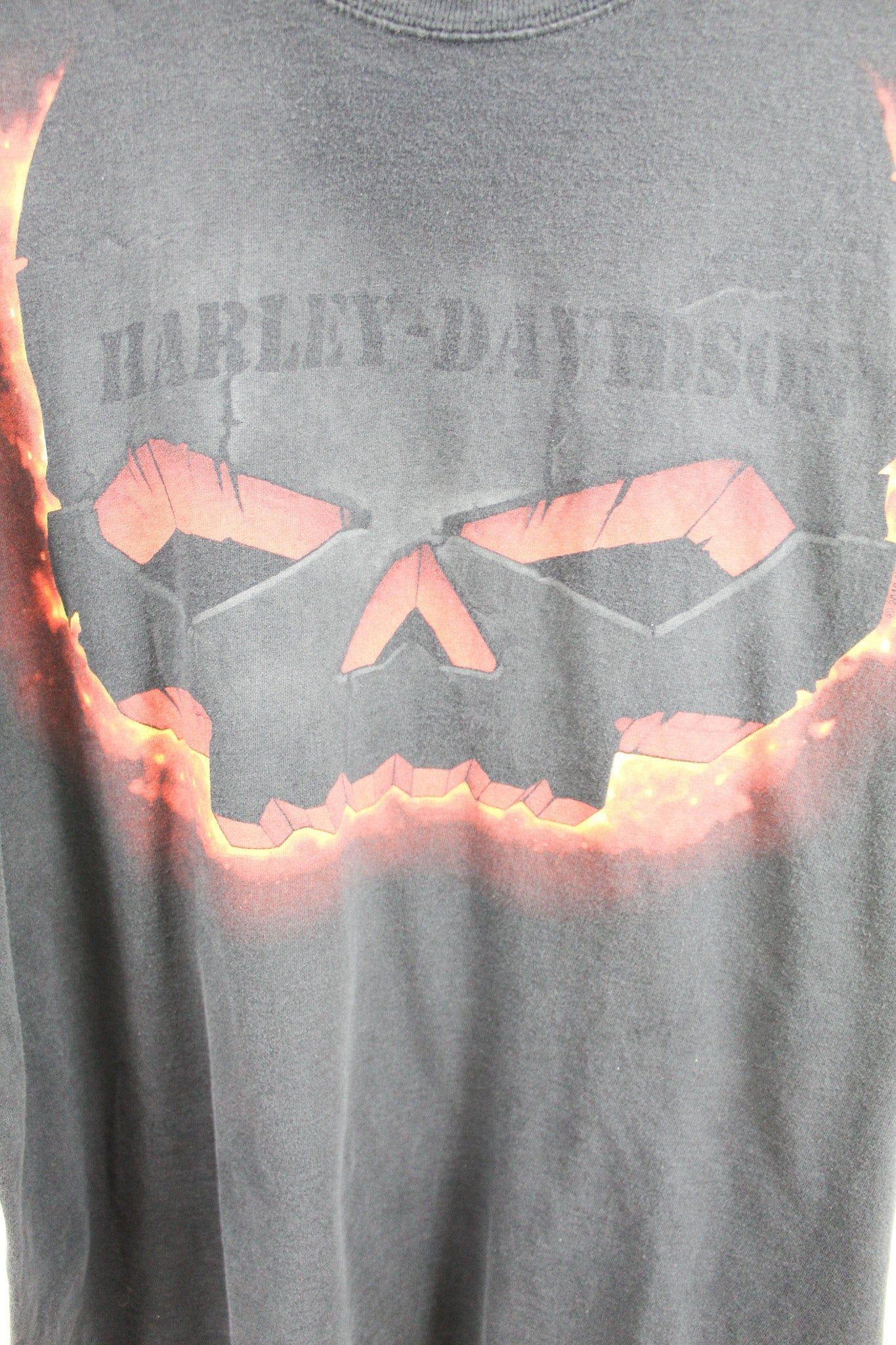 Vintage 2007 Harley Davidson Pittsburgh Fire Skull Tee sold by HG Vintage product image thumbnail 2
