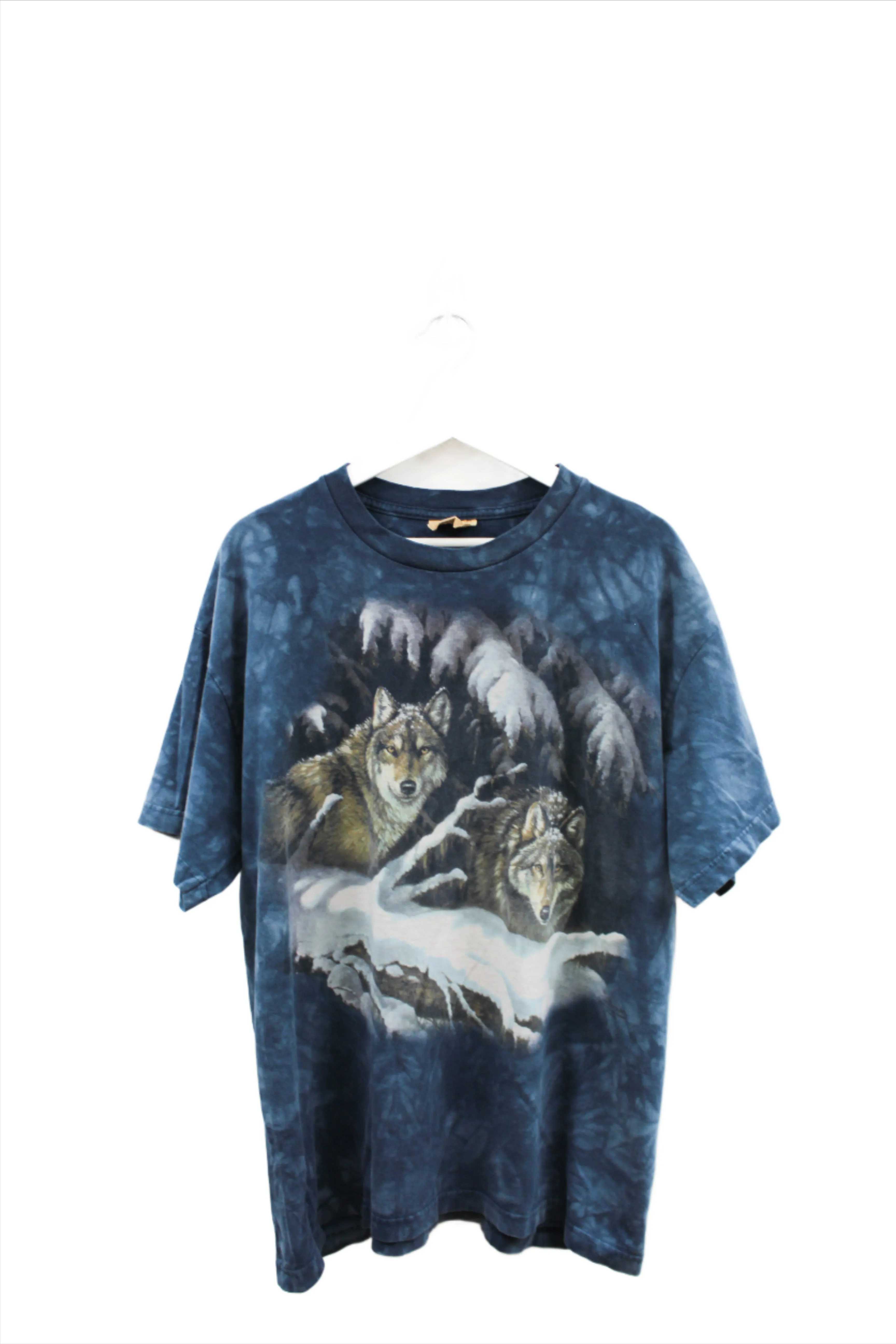 X - Vintage The Mountain Wolves Under Snow Covered Tree Tee sold by HG Vintage