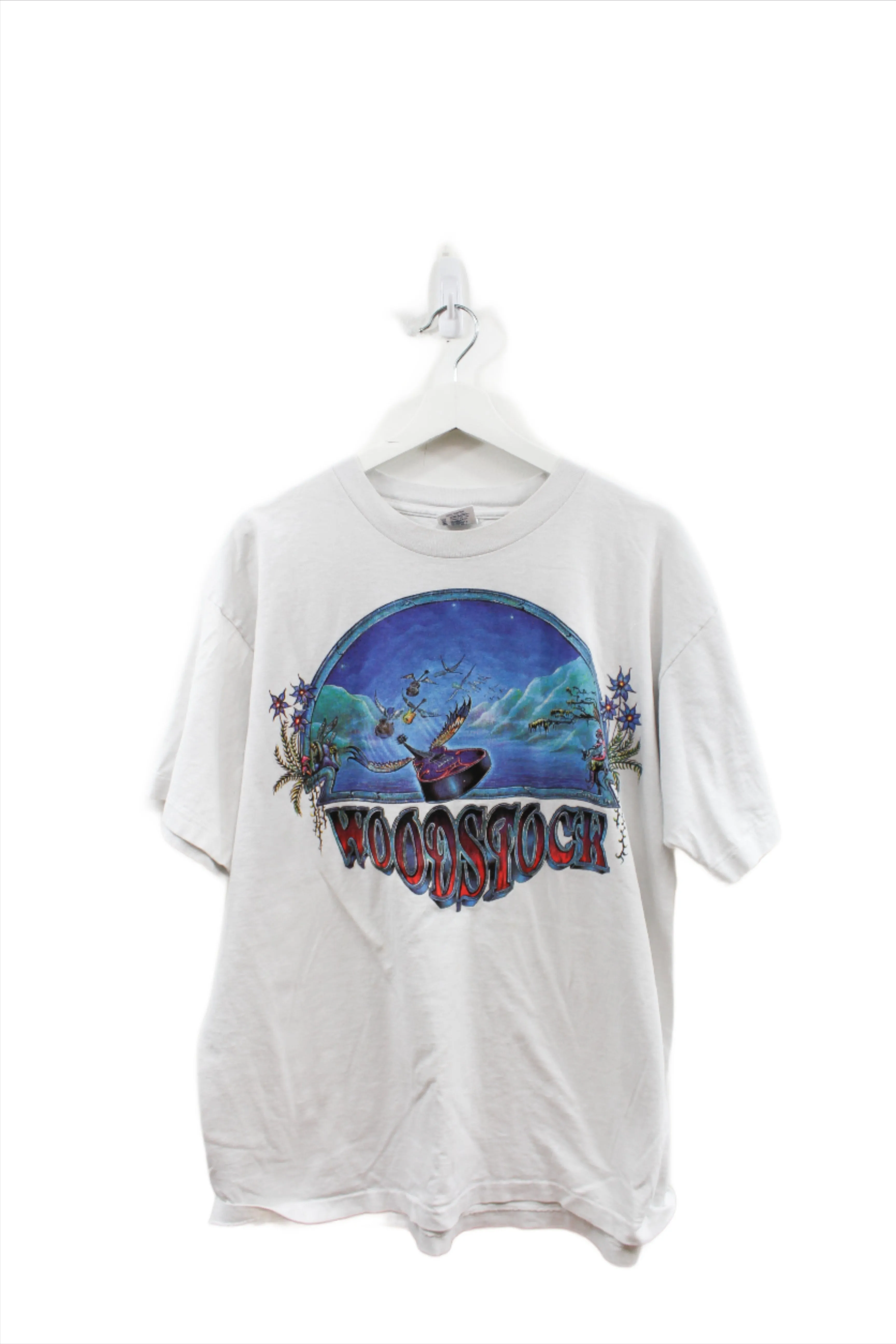 X - Vintage Single Stitch 1994 Woodstock Guitars Graphic Tee sold by HG Vintage