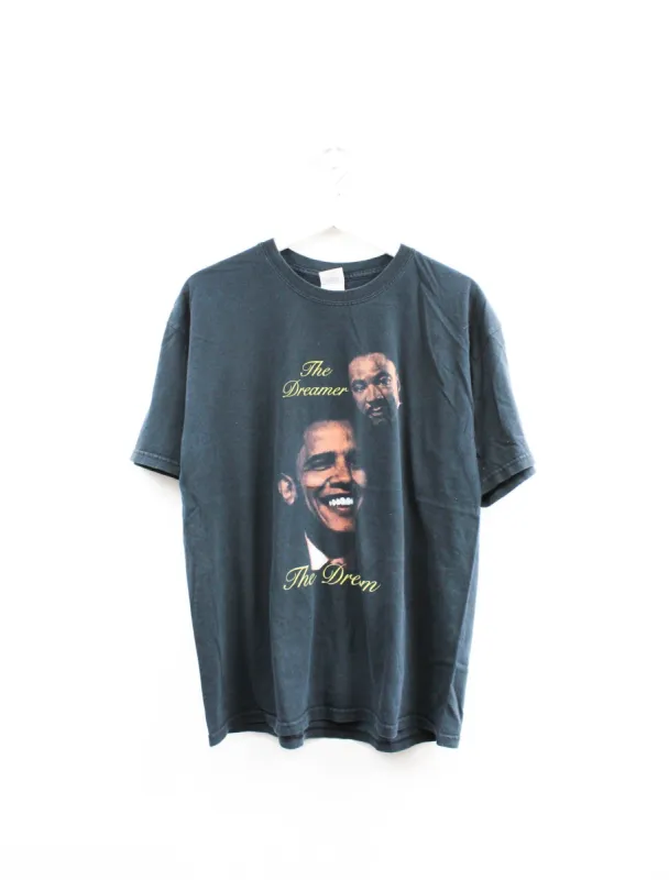 Martin Luther King Jr & Obama The Dream Gildan Tee sold by HG Vintage