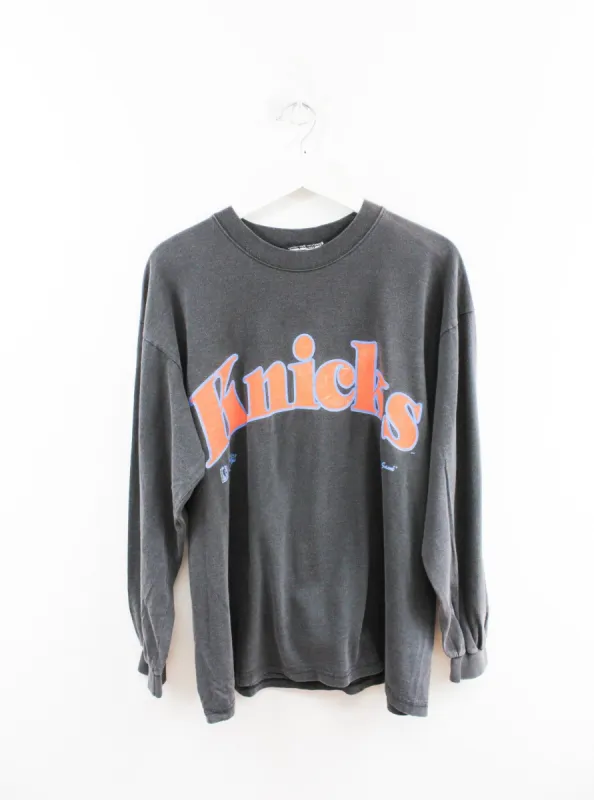 NBA Knicks Long Sleeve Tee sold by HG Vintage
