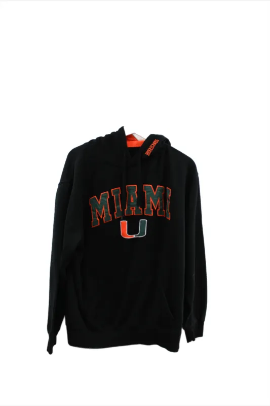 Z - Vintage University Of Miami Hurricanes Embroidered Script Hoodie sold by HG Vintage