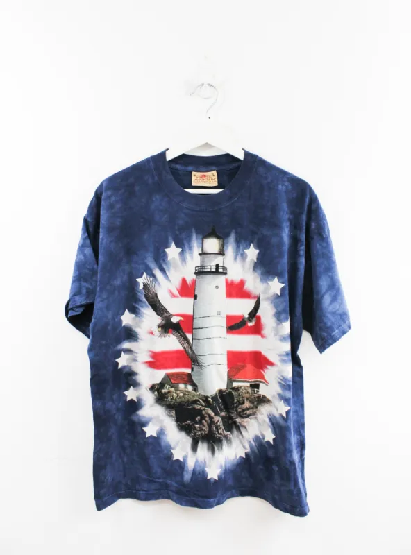 American Eagles & Lighthouse Tee sold by HG Vintage