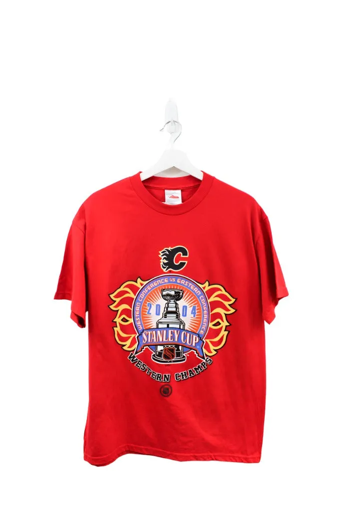 Z - Vintage 2004 NHL Calgary Flames Western Conference Champs Tee sold by HG Vintage