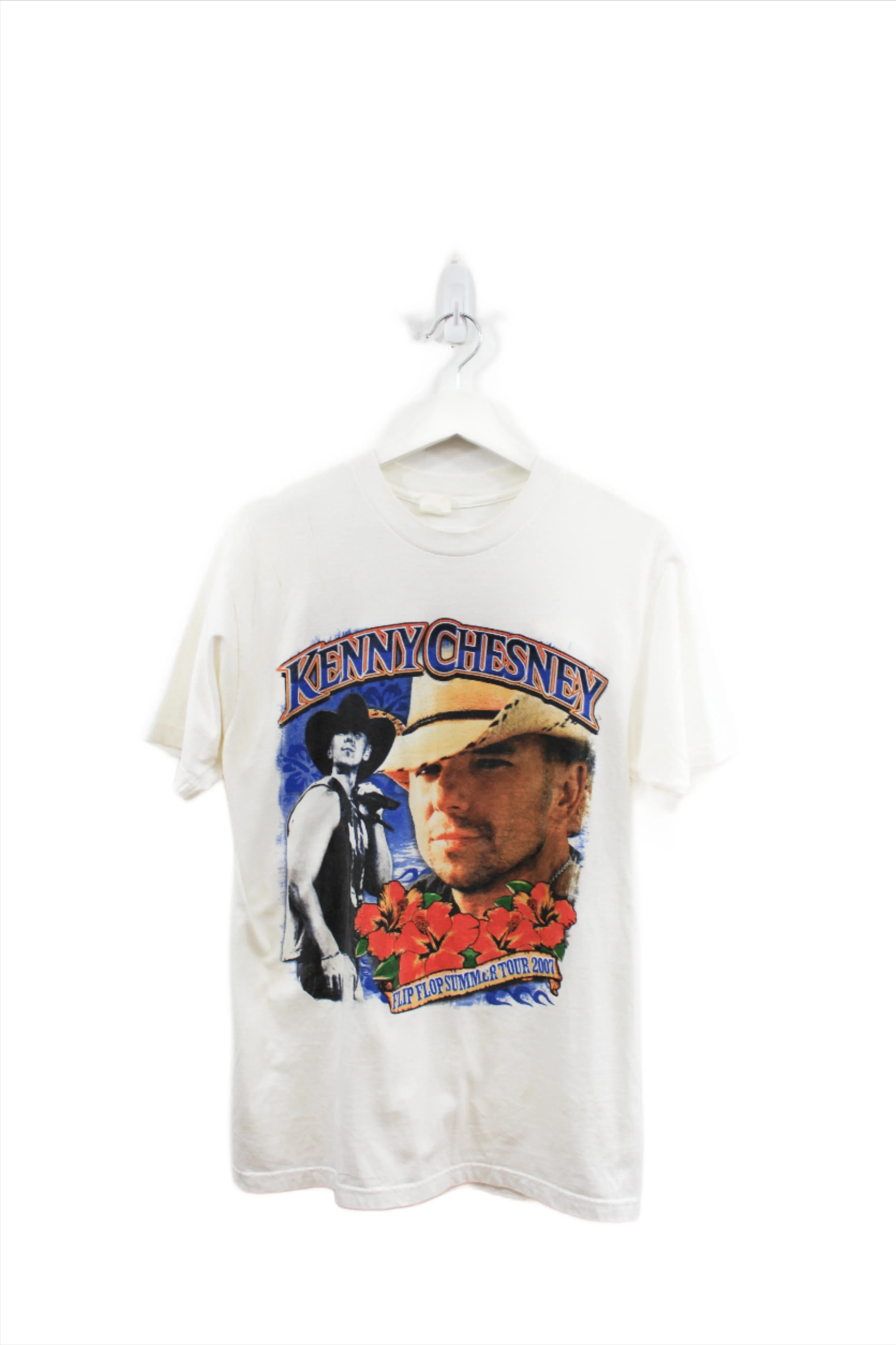 X- 2007 Kenny Chesney Flip Flop Summer Tour Cowboy Tee sold by HG Vintage