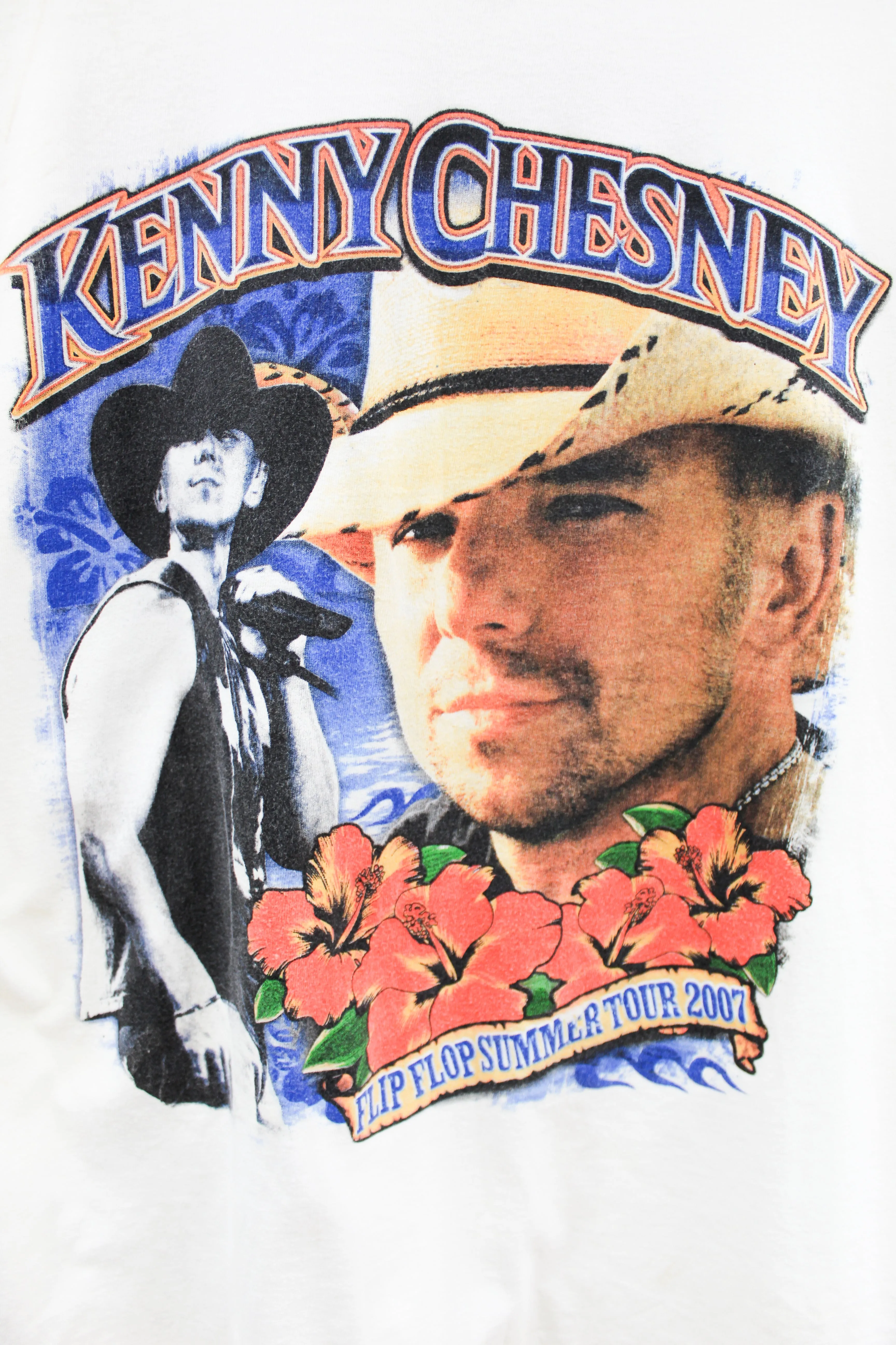 X- 2007 Kenny Chesney Flip Flop Summer Tour Cowboy Tee sold by HG Vintage product image thumbnail 2