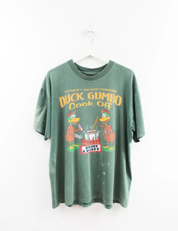 Vintage 96' Bud Light Duck Gumbo Cook Off Tee sold by HG Vintage