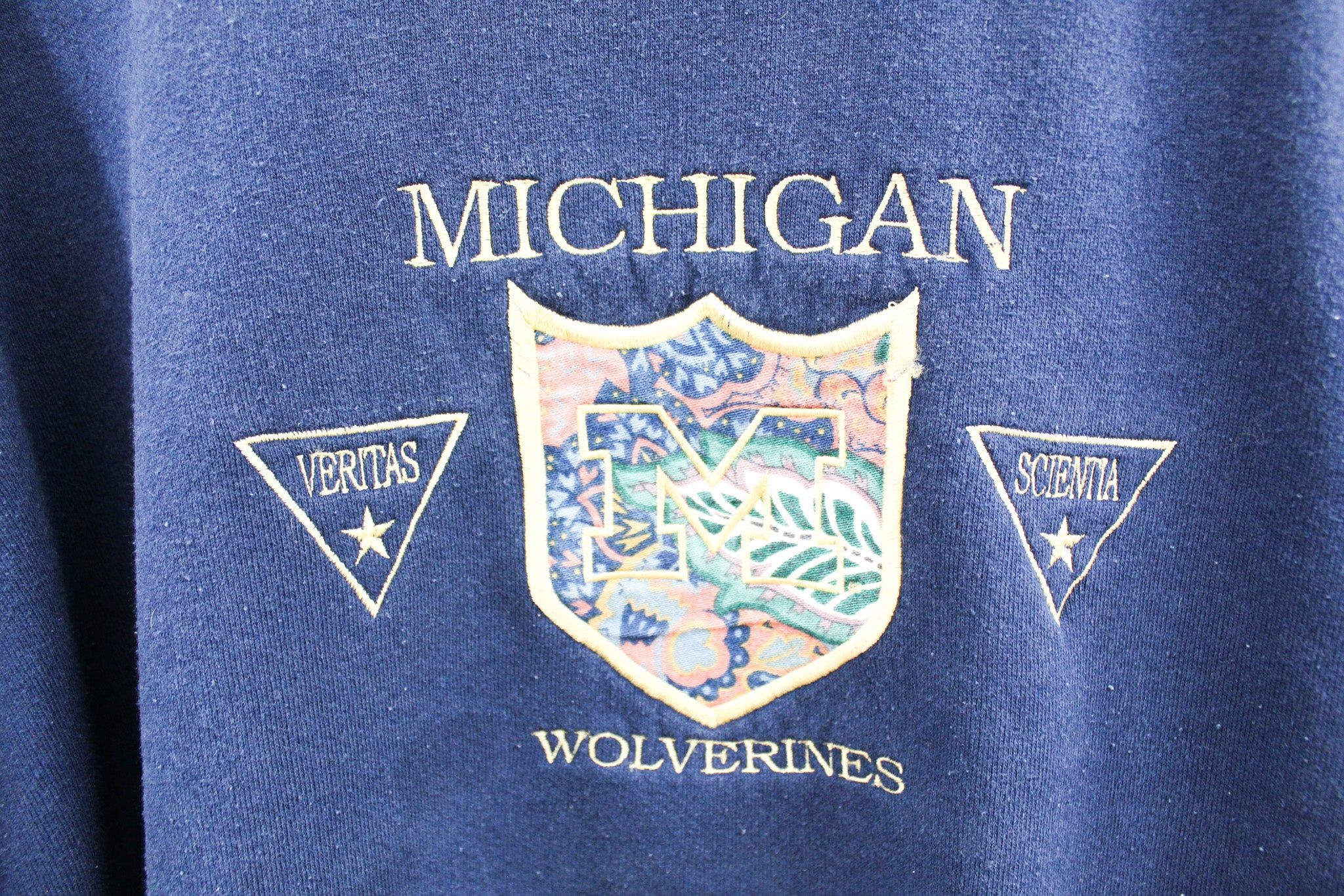 Vintage University Of Michigan Wolverines Embroidered Crewneck sold by HG Vintage product image thumbnail 2