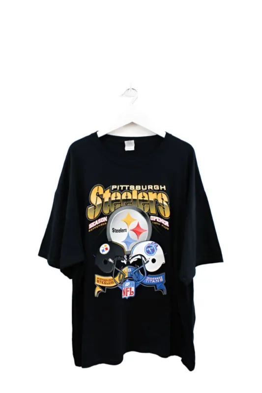 Z - 2009 NFL Pittsburgh Steelers Season Opener vs Tennessee Titans Tee sold by HG Vintage