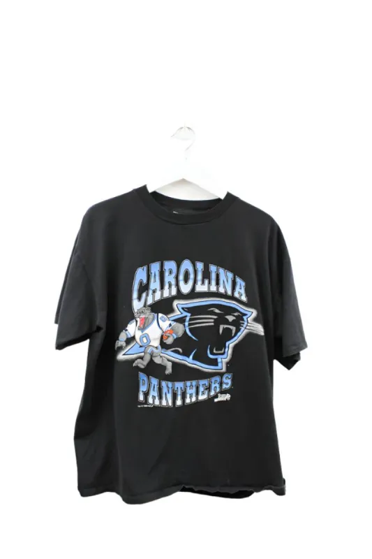 Z- Vintage 1993 Panthers Logo & Mascot Cartoon NFL Single Stitch Tee sold by HG Vintage