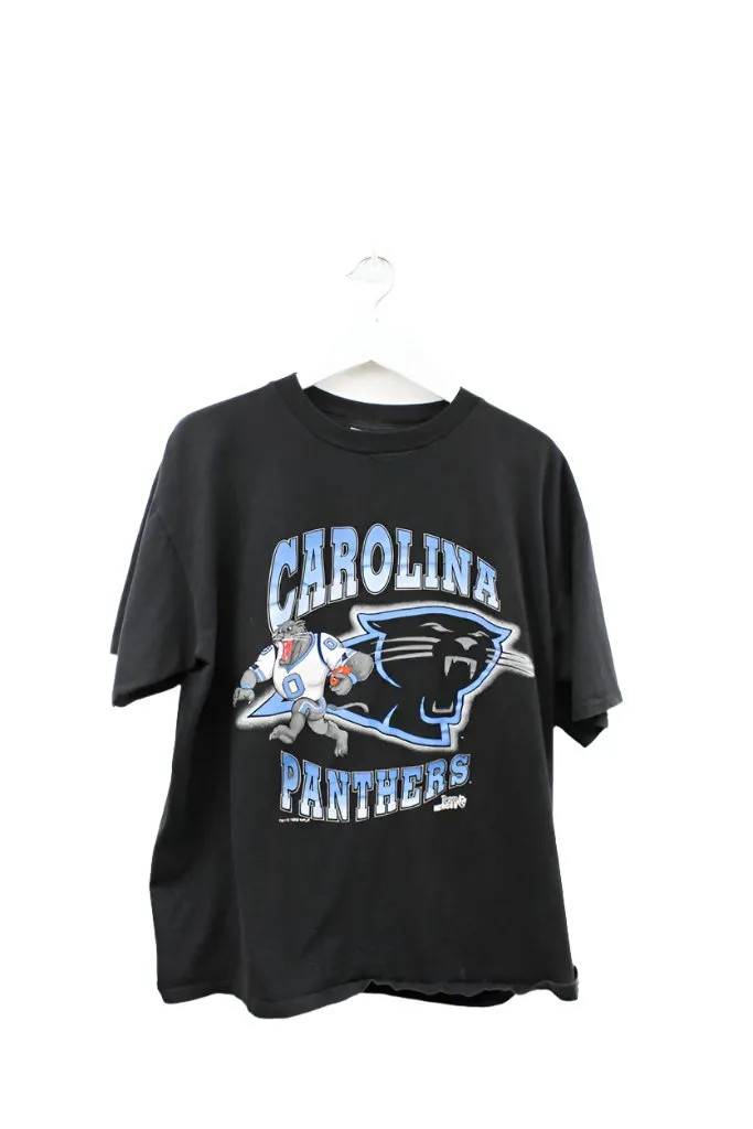 Z- Vintage 1993 Panthers Logo & Mascot Cartoon NFL Single Stitch Tee sold by HG Vintage