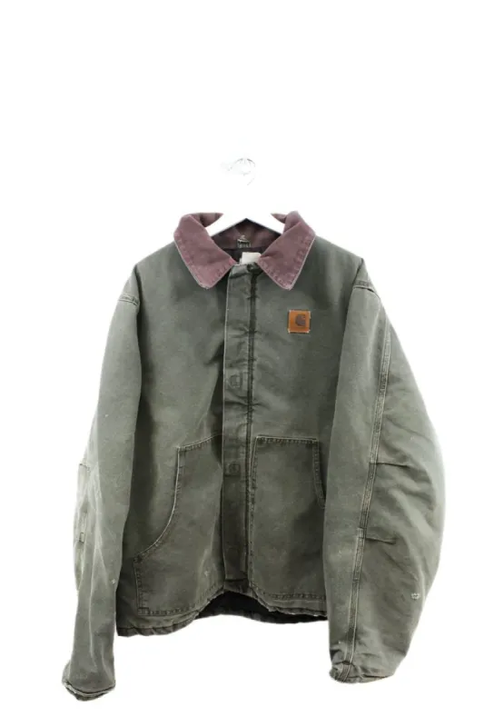 Z- Vintage Carhartt Heavy Work Jacket Faded Olive Green sold by HG Vintage